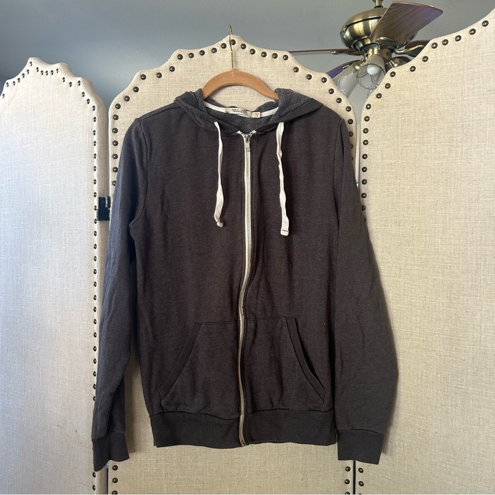 Gray Zip Up Hoodie